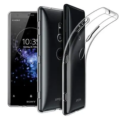 For Sony XPERIA XZ XZ2 XA1 XA2 L1 L2 XZ3 Slim TPU Gel Cover Phone Case Pouch • £2.75