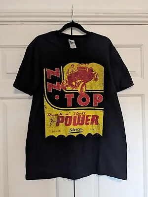 ZZ Top - Rock 'n' Roll Power Black Large T-Shirt Rock Band Tee Gildan  • £18