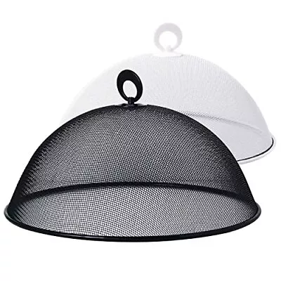 Stainless Steel Mesh Screen Food Cover Dome For Camping Picnics BBQs 2 Pack • $23.71