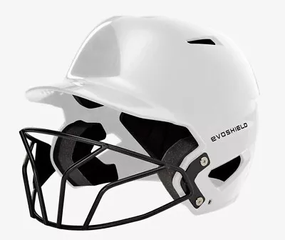 Evoshield XVT Scion White Semi Gloss Finish Softball Batting Helmet With Mask • $19.95