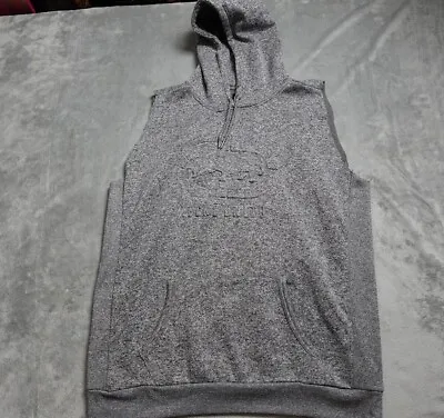 Ecko Unltd Shirt Men's 2XL Gray Sleeveless Hoodie Pullover Front Pocket • $19.77