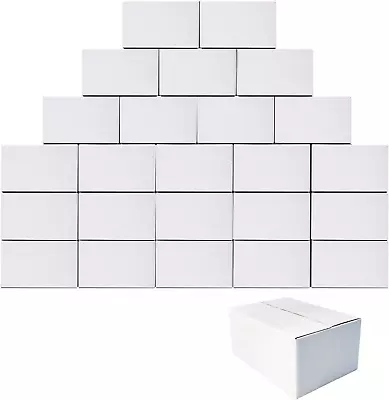 Premium 10X7X5 White Shipping Boxes - Ideal For Small Business Packing 25 Pack • $36.53