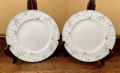 Lot Of 2 VTG 1980’s Mikasa ROSELLE Floral Bone China 8” Salad Plates: Japan • $19.95