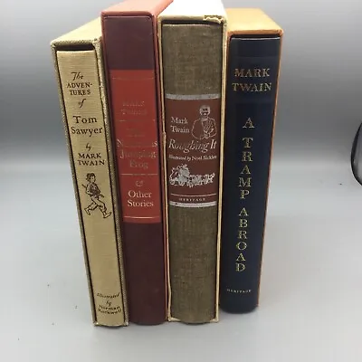 The Heritage Press Mark Twain Lot Of 4 Books-EXCELLENT • $40.18