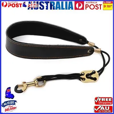 $12.32 • Buy Adjustable Saxophone Neck Strap With Hook Soft Leather Padded Sax Strap
