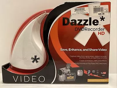 Dazzle DVD Recorder HD VHS To DVD Converter Save Enhance Share Video NEW • $19.99