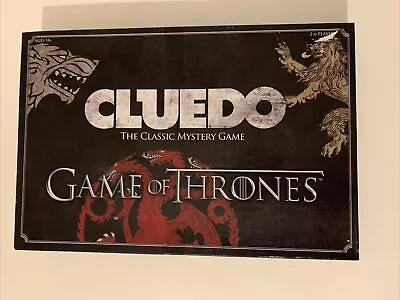 Game Of Thrones Cluedo Mystery Board Game Special Addition Complete • £6.99
