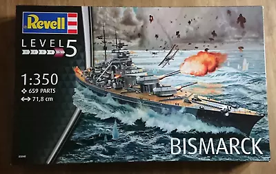 Revell 05040 BISMARCK Battleship Large Scale 1:350 Plastic Model Kit • £95