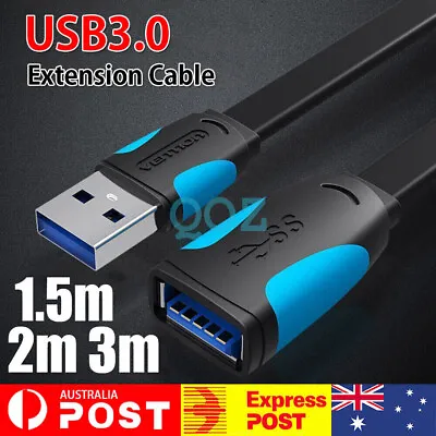 $8.84 • Buy SuperSpeed USB 3.0 Male To Female Data Cable Extension Cord For Laptop PC Camera