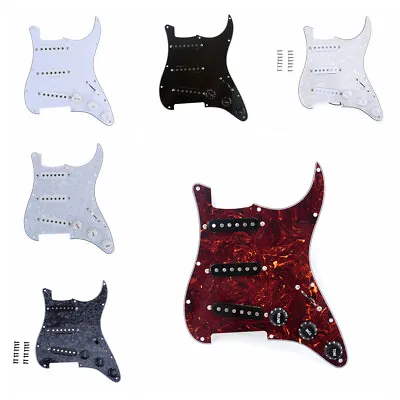 Musiclily 11 Hole SSS Pickup Prewired Pickguard For Fender Squier Strat Guitar • $50.71