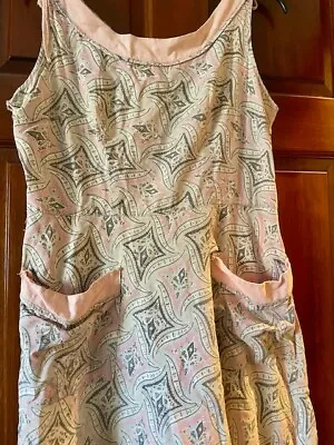 VINTAGE 1950's  Pink And Gray SUNDRESS! As Is • $25