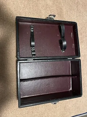 Vintage The Original Trav*L*Bar Ever-Wear Travel Bar Suitcase Black Faux Leather • $28