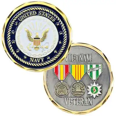 Navy Vietnam Medals Challenge Coin • $18.99