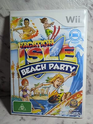 Vacation Isle Beach Party + Manual - Nintendo Wii Game VGC PAL Complete • $9.95