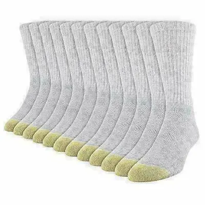 Gold Toe Men's Cotton Crew 656s Athletic Sock  Assorted Colors  Sizes  • $21.43