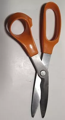 Fiskars USA Scissors Pinking Sheers 7  Vintage Orange • $12