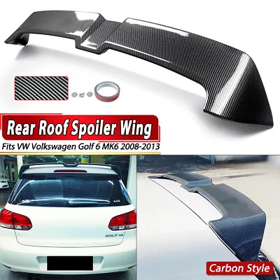 Carbon Look OETTINGER Style Rear Spoiler Lip For VW Golf 6 MK6 TSI TDI 2008-2013 • $116.85