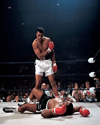 Muhammad Ali Sonny Liston Boxing 8x10 Picture Sports Print Photograph A688 • $6.89