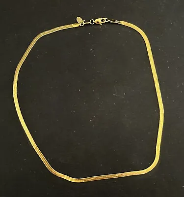 £50 • Buy Ernest Jones 18ct Gold Vermeil Herringbone Snake Chain Necklace - Meghan Markle