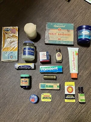 Vintage Medicine Cabinet Items • $37