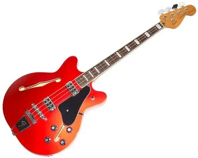 FENDER CORONADO II BASS Electric Acoustic 4 String Right-Handed Red Frets 70~80% • $922.14