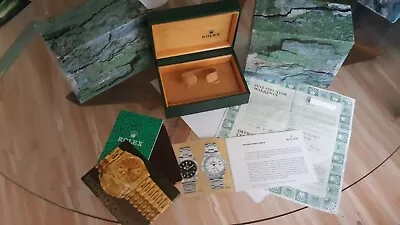 Vintage Rolex 100% Genuine Box Set With Non Punched Paper For 16570 Explorer • $499