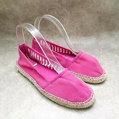 Merona Womens   Size 6 Pink Fabric Slip On Loafer Espadrille Flats • $18.99