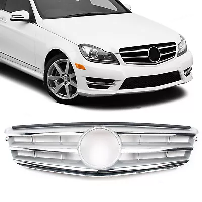 For 2008-2014 Mercedes-Benz C Class W204 C250 C300 C350 Front Chrome Grille • $48.30