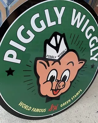 Top Quality Piggly Wiggly  S&H Stamps Vintage Reproduction Garage Sign • $23