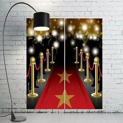 5 Ft Hollywood Party Decorations Scene Setter Movie Oscars Red Carpet Photo Prop • £7.57