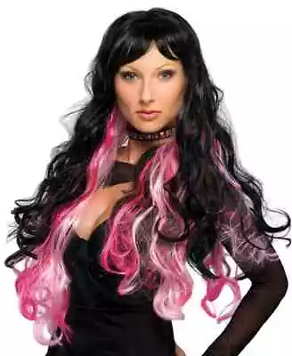 Fantasy Wig Long Curly Emo Punk Vampire Halloween Costume Accessory 3 COLORS • $20.57