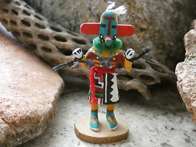 2.5 Inches Colored Heheya Vintage Kachina Doll Handcarved Native American K17 • $29.95