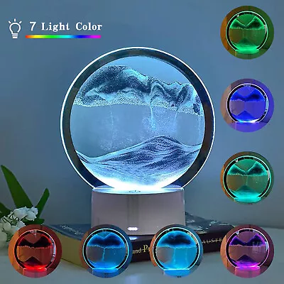 £12.95 • Buy 3D Quicksand Painting Moving Sand Art Picture Hourglass Deep Sea Sandscape Glass