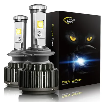 H7 LED Headlight Bulbs High/Low/Fog Light Kit 60W 7200LM 6000K Cougarmotor • $19.99