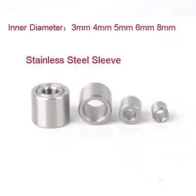 1Pcs Stainless Steel Sleeve Bushing Wear Resistant Guide Sleeve ID 3/4/5/6mm/8mm • $1.49