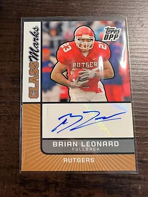 A79350 -2007 Topps Draft Picks And Prospects Class Marks Auto #BL Brian Leonard • $9