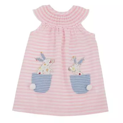 Mud Pie Baby Girl Easter Bunny Pocket Dress • $35