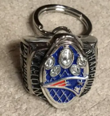 New England Patriots 5X Super Bowl LI 51 Championship Key Ring By Jostens NEW • $39.99