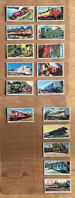 The Story Of The Locomotive (series 2) 1965 Kelloggs Co Complete Set Of 16 Cards • £2