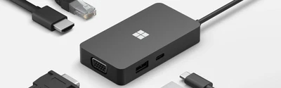 $89 • Buy Brand New Microsoft Surface USB-C Travel Hub Black - USB A, VGA, Ethernet, HDMI