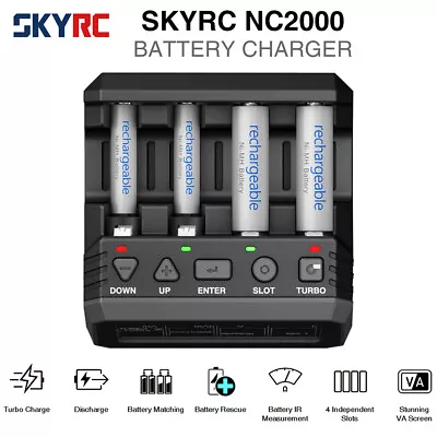 SKYRC NC2200 12V/2.0A 4 Slots Charger Analyzer NiMH/NiCD Battery Charger • £55.48