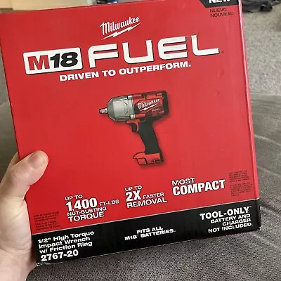 Milwaukee 2767-20 M18 FUEL High Torque 1/2  Impact Wrench With Friction Ring • $152.50