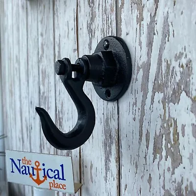 Cast Iron Heavy Duty Wall Hook - Towel Hanger - Coat Hat Key Rack  • $13.94