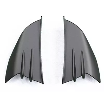 Motorcycle Winglet Side Spoiler Fairing Air Deflector Wing Black Accessories X2 • $14.78