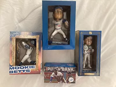 Dodgers Bobble Head Assortment And Puigy Bank • £81.92