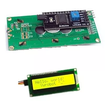 $4.42 • Buy Yellow Display IIC/I2C/TWI/SP​​I Serial Interface 1602 16X2 Character LCD Module