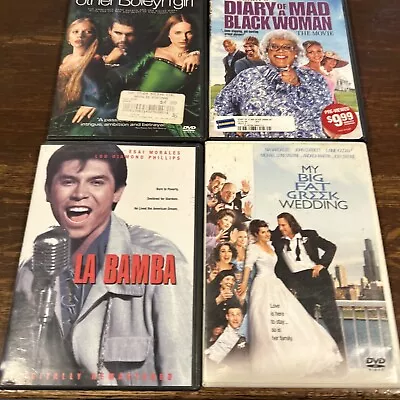 Lot Of 4 DVDs Including La Bamba My Biggest Greek Wedding And More • $4.50