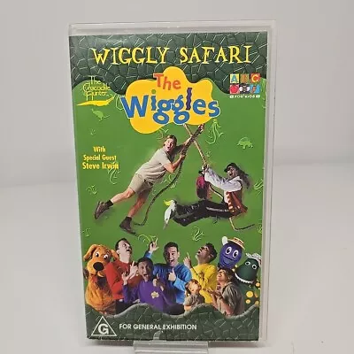 ABC Kids The Wiggles Wiggly Safari Vintage VHS Cassette RARE Steve Irwin • $21.25