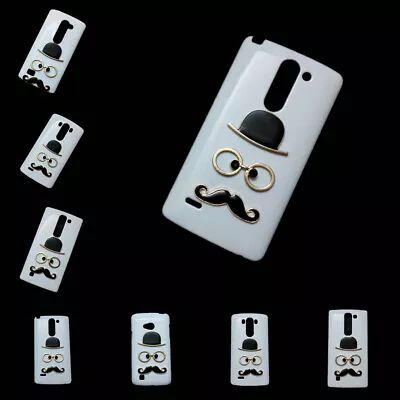 $6.95 • Buy For LG G3 G4 G5 G6 Q6 V10 V20 V30 V35 L70 L90 3D Mustache Back Hard Case Cover