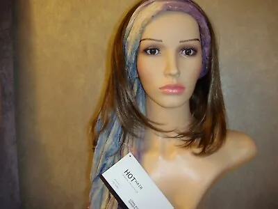 Hot Hair Catwalk Collection 3/4 Wig With Attached Scarf • £25